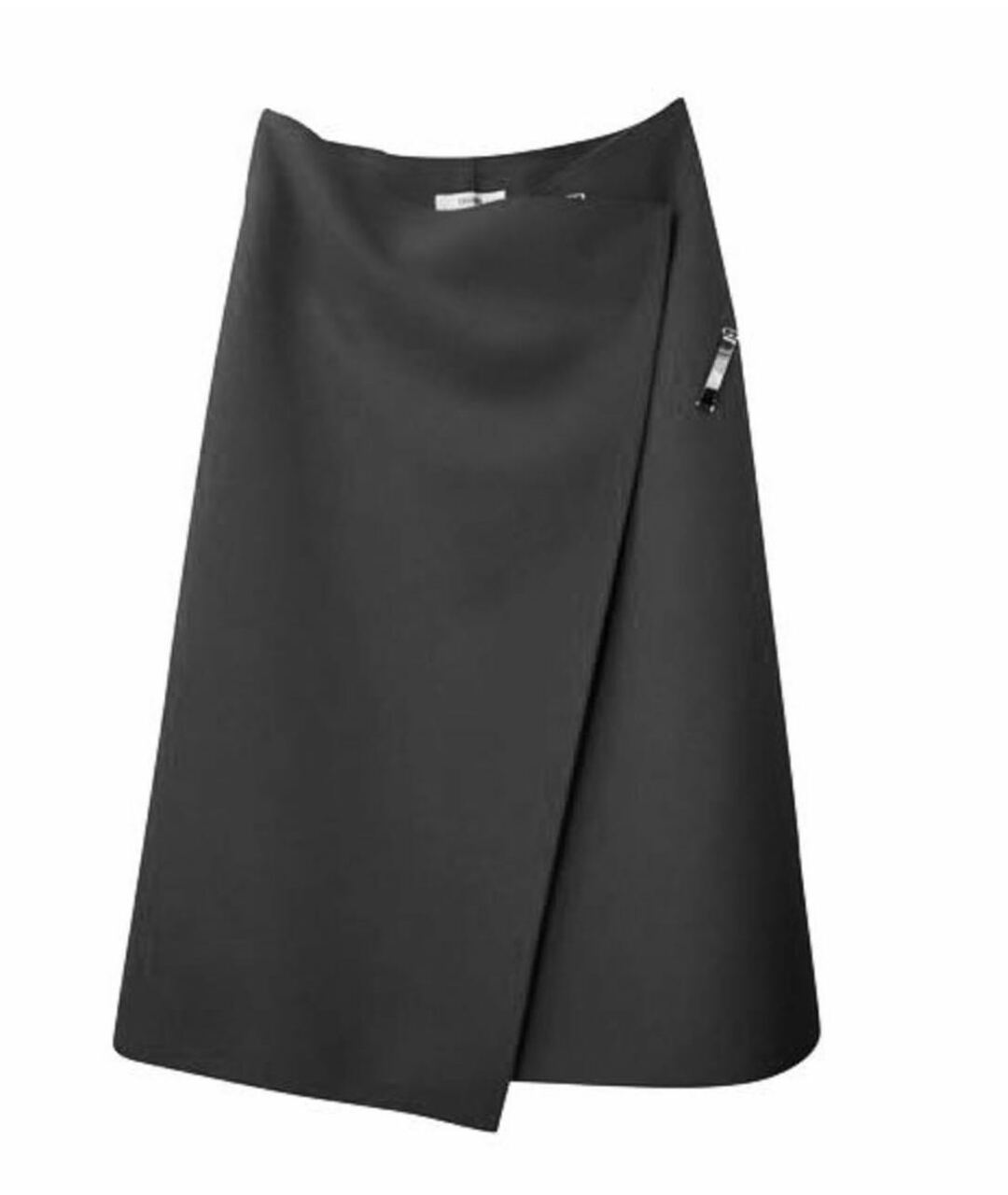 CELINE PRE-OWNED Черная шерстяная юбка миди, фото 6