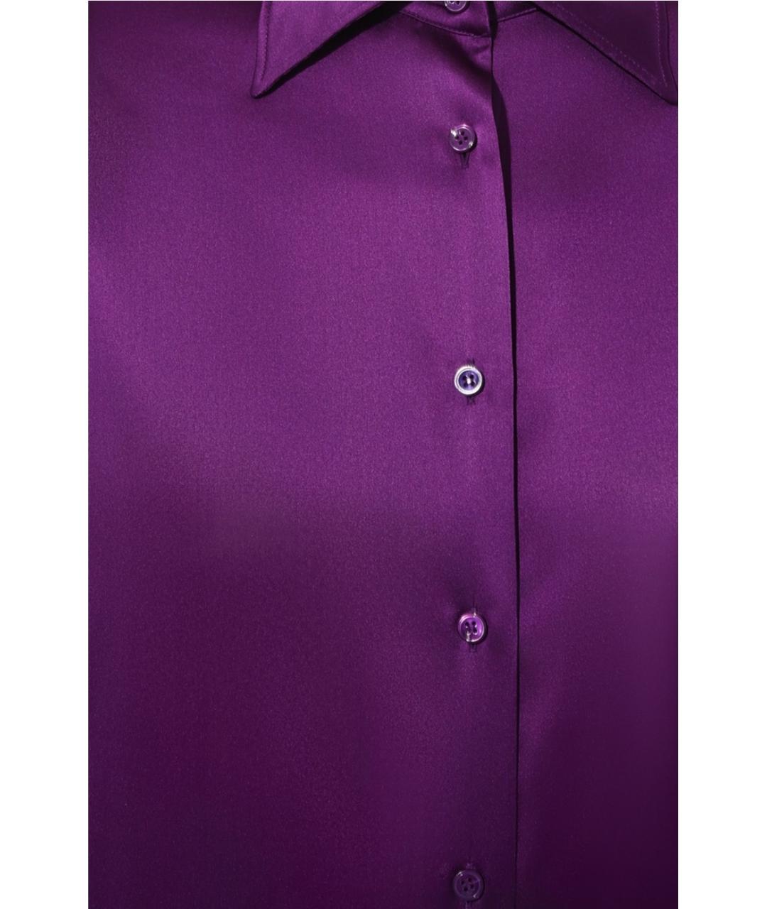 TOM FORD Фиолетовая шелковая рубашка, фото 4