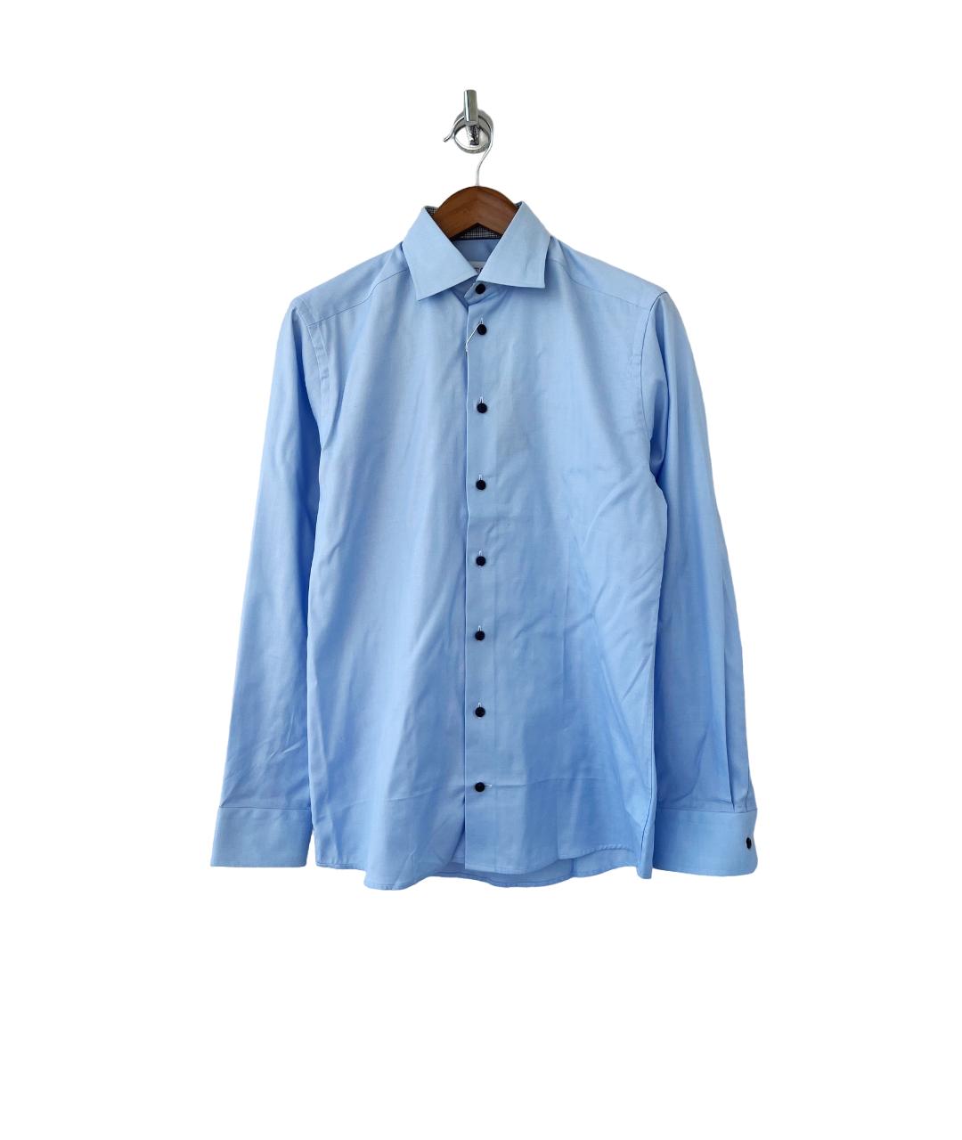 ETON Голубая хлопковая классическая рубашка, фото 7