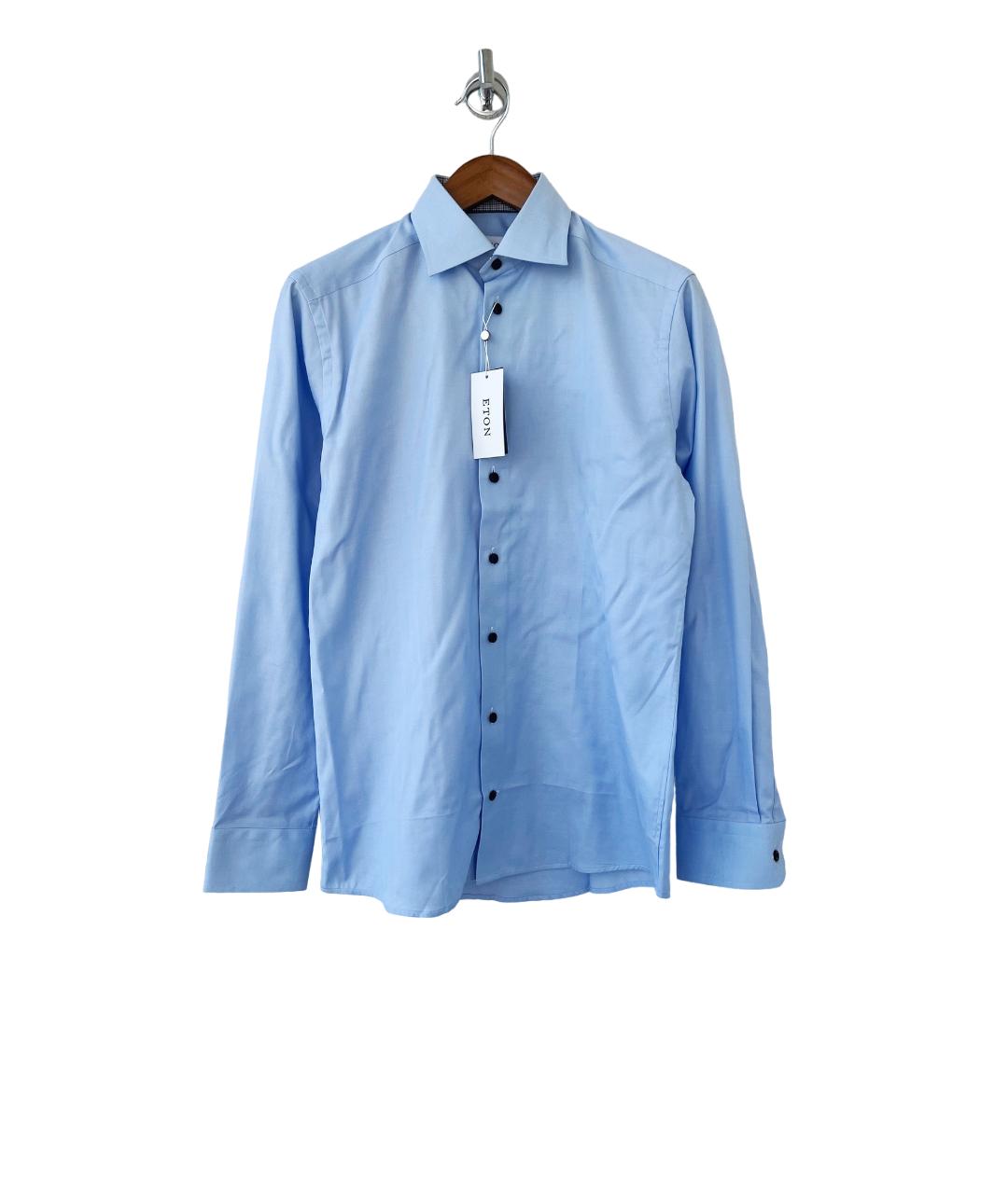 ETON Голубая хлопковая классическая рубашка, фото 2