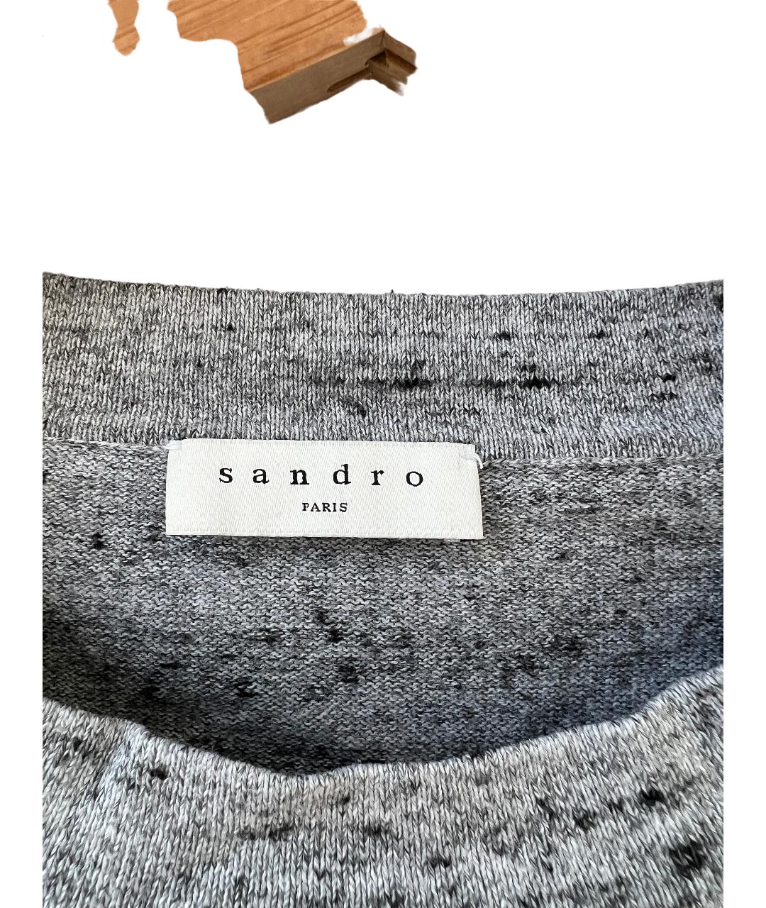 SANDRO Серый джемпер / свитер, фото 4