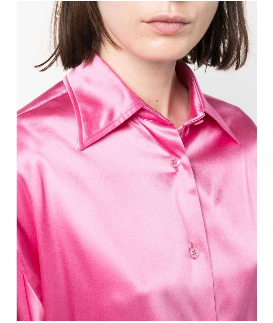TOM FORD Розовая шелковая рубашка, фото 4