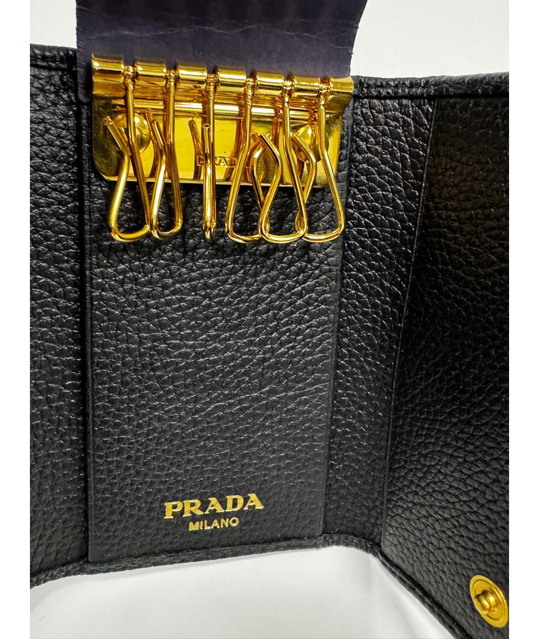 PRADA Черная ключница, фото 6