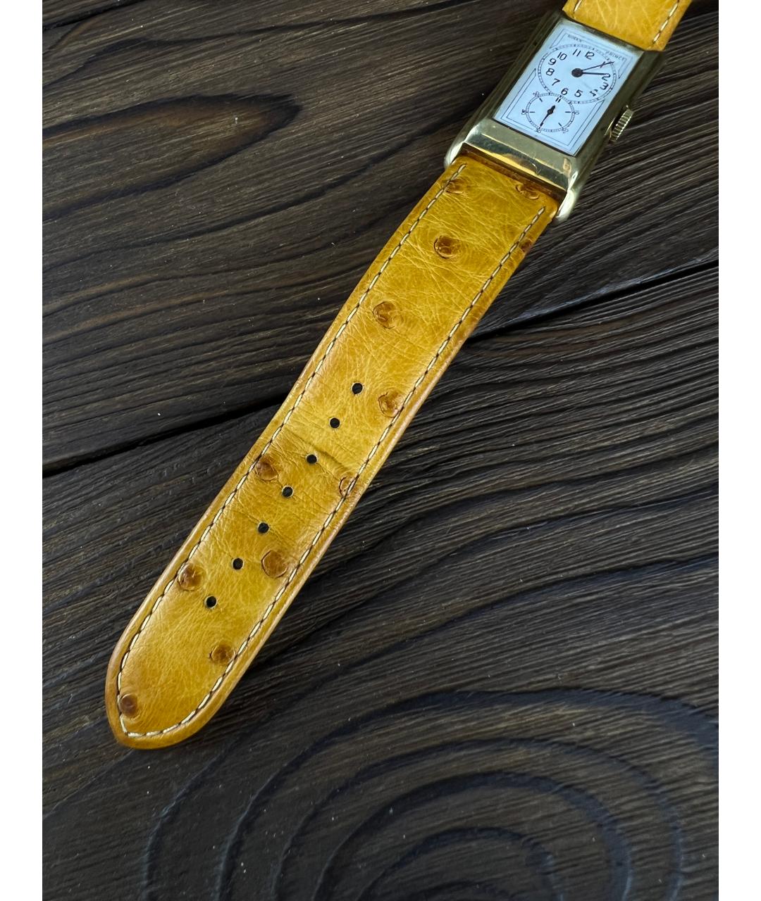 ROLEX Белые часы из желтого золота, фото 6