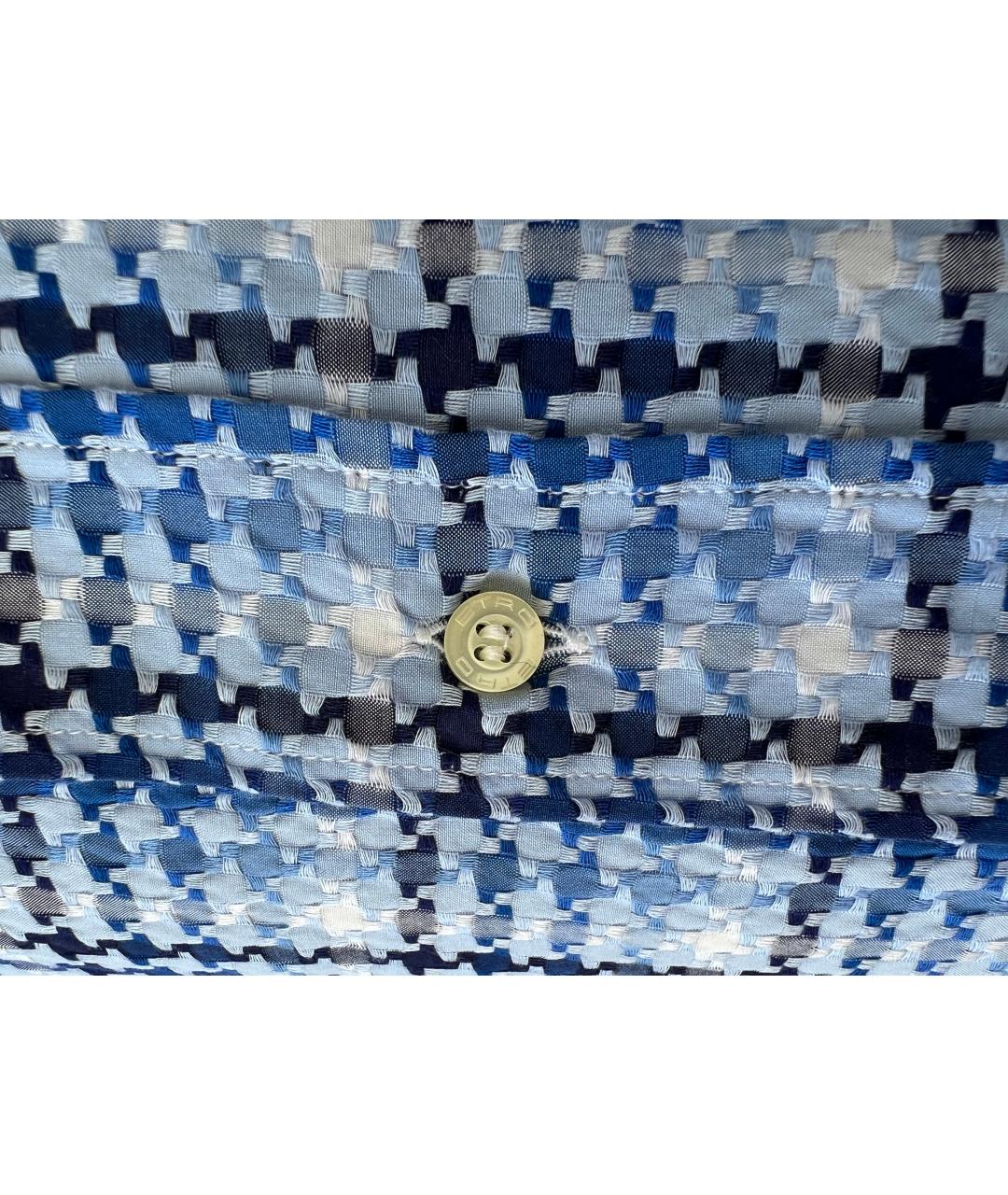 ETRO Синяя хлопковая кэжуал рубашка, фото 2