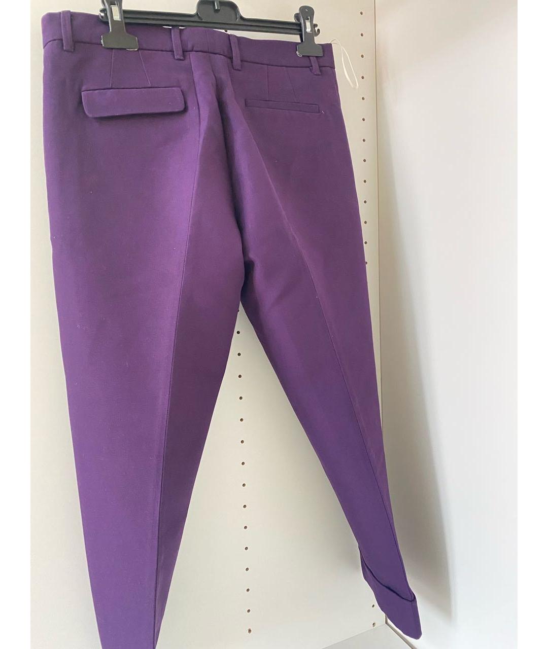 MARNI Фиолетовые прямые брюки, фото 2