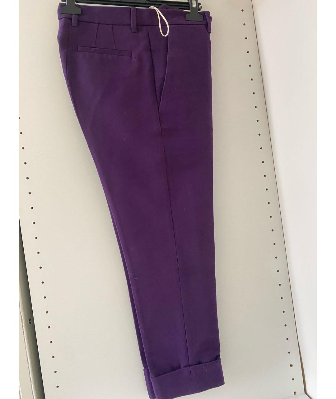 MARNI Фиолетовые прямые брюки, фото 5