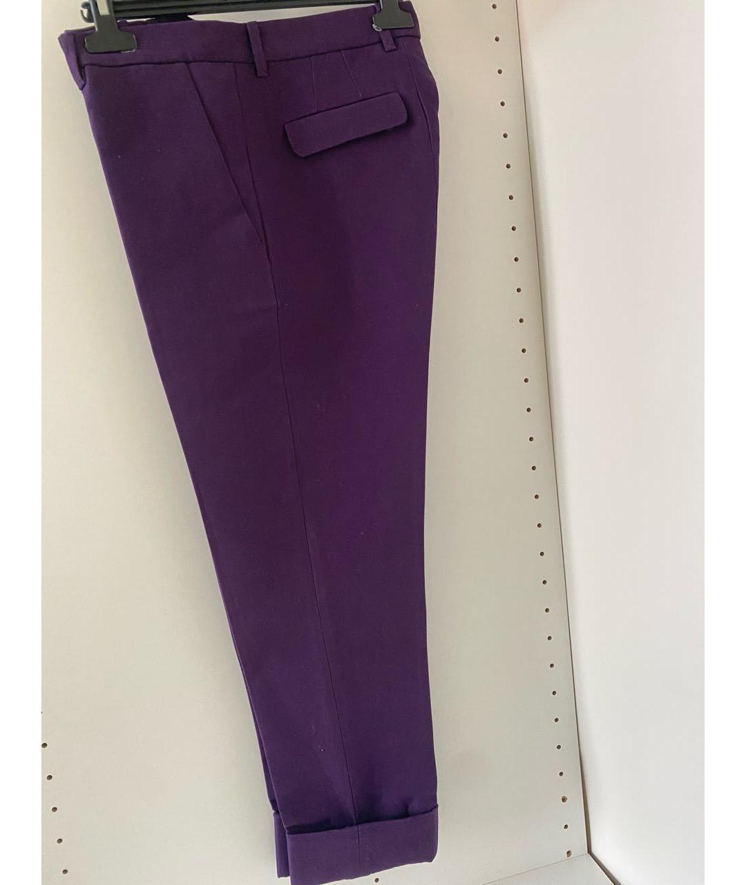 MARNI Фиолетовые прямые брюки, фото 6