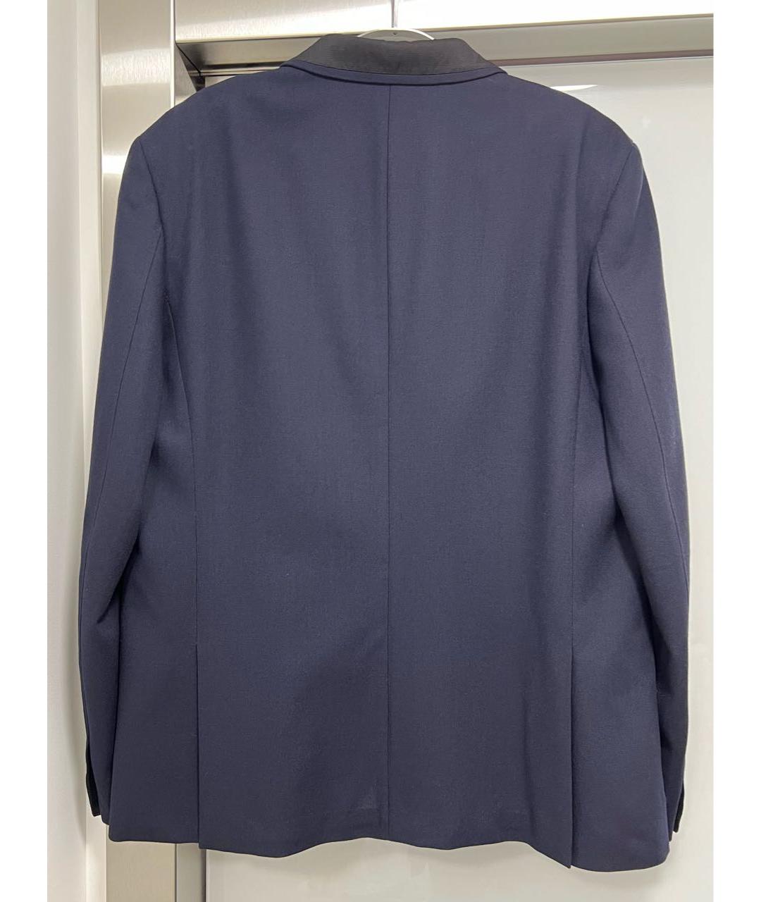 PAUL SMITH Темно-синий шерстяной пиджак, фото 2