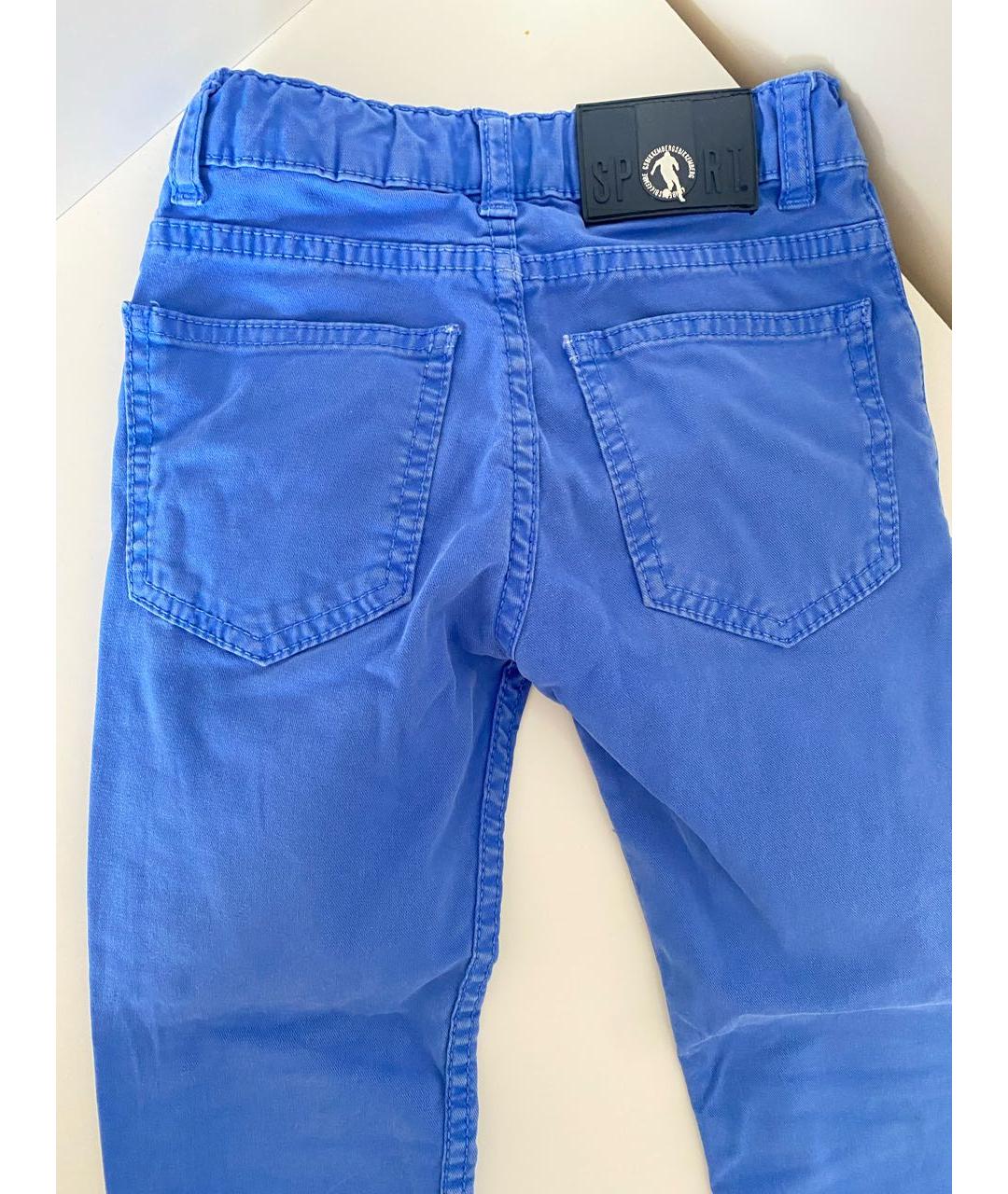 BIKKEMBERGS Синие деним брюки и шорты, фото 3