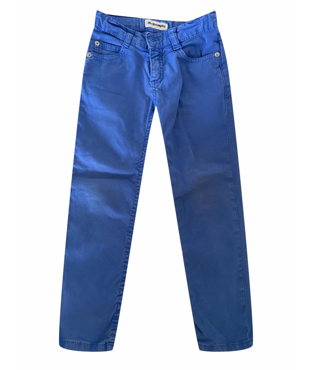 BIKKEMBERGS Синие деним брюки и шорты, фото 1