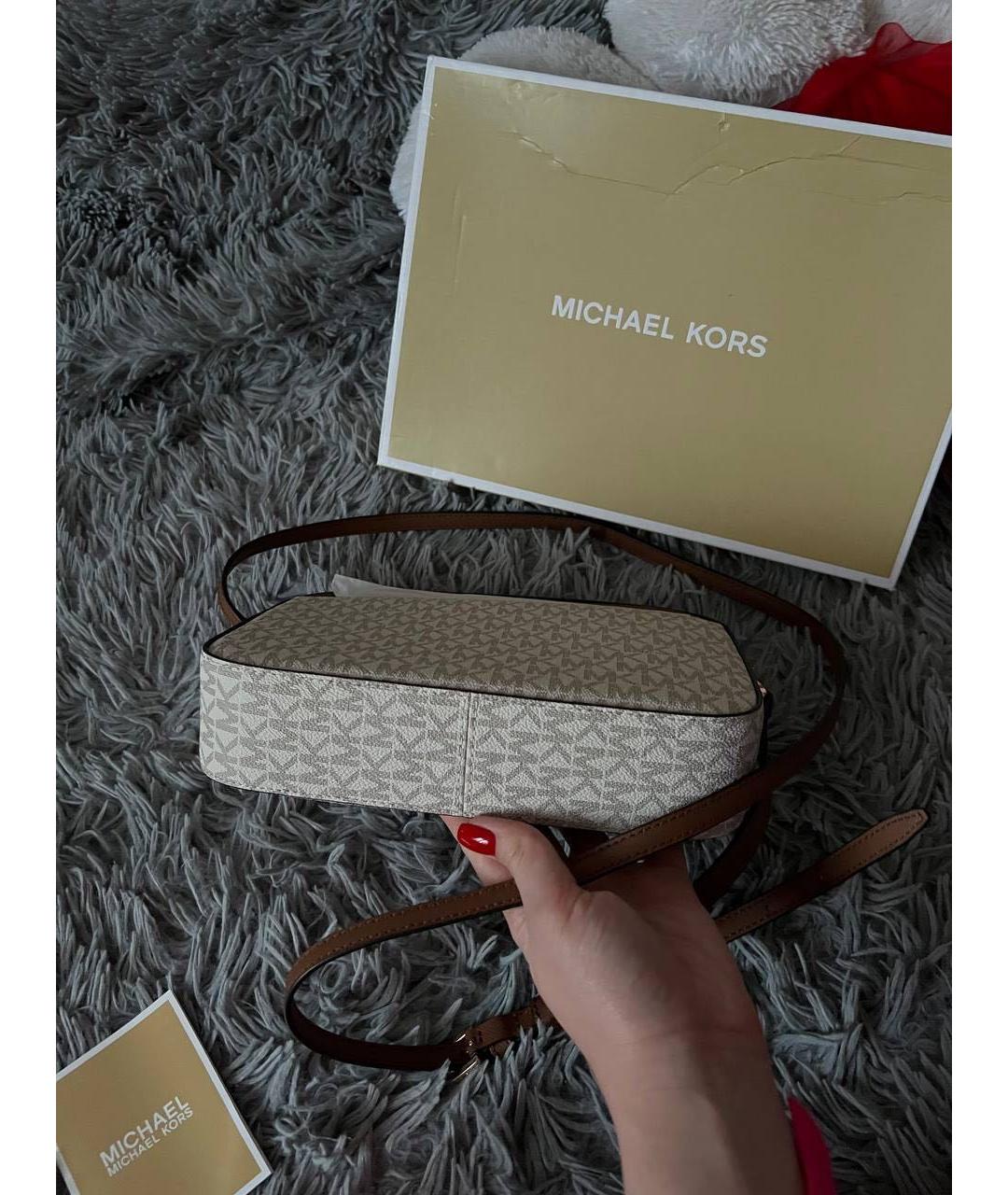 MICHAEL KORS Бежевая сумка через плечо, фото 5
