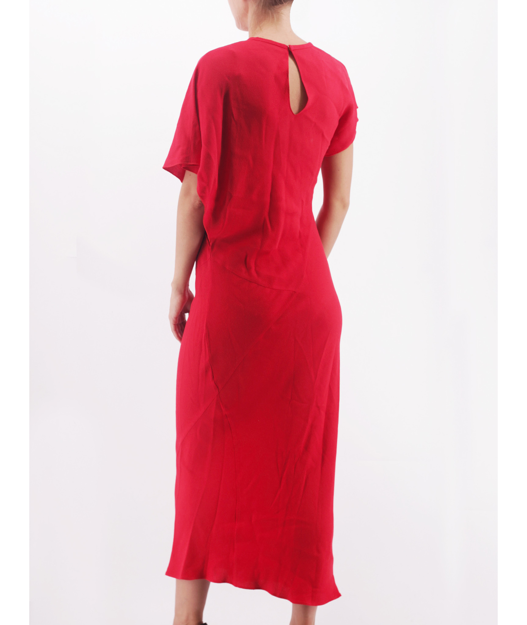 JOSEPH Красное вискозное повседневное платье, фото 3