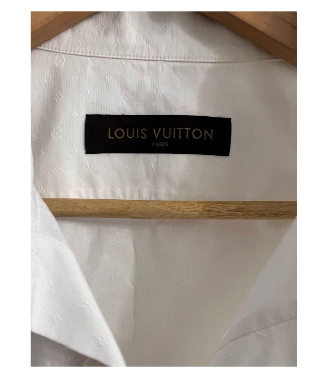 LOUIS VUITTON Белая хлопковая классическая рубашка, фото 3