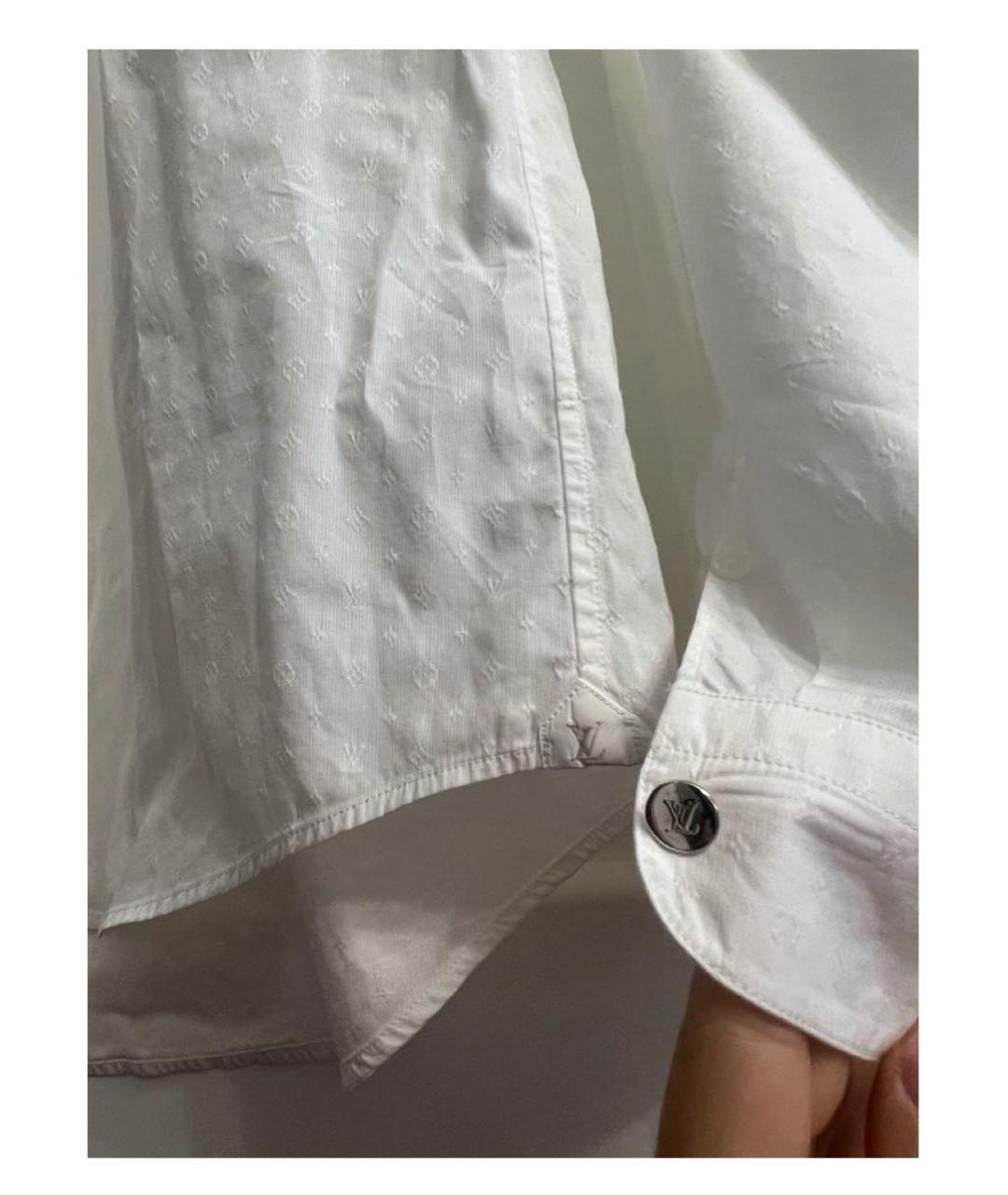 LOUIS VUITTON Белая хлопковая классическая рубашка, фото 2