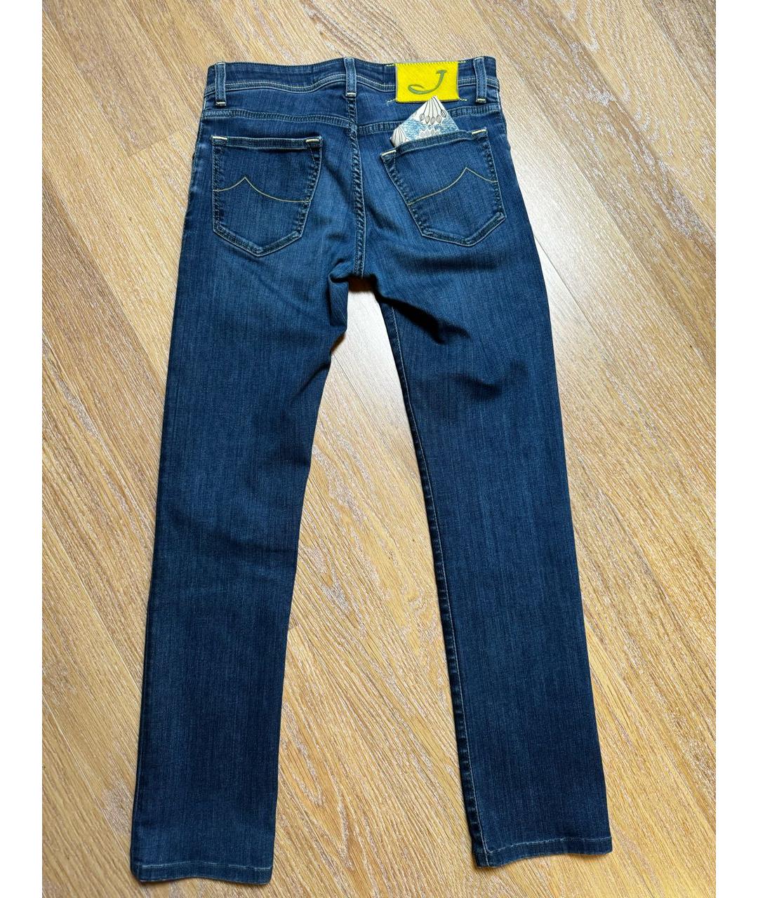 JACOB COHEN Синие хлопко-эластановые джинсы, фото 4
