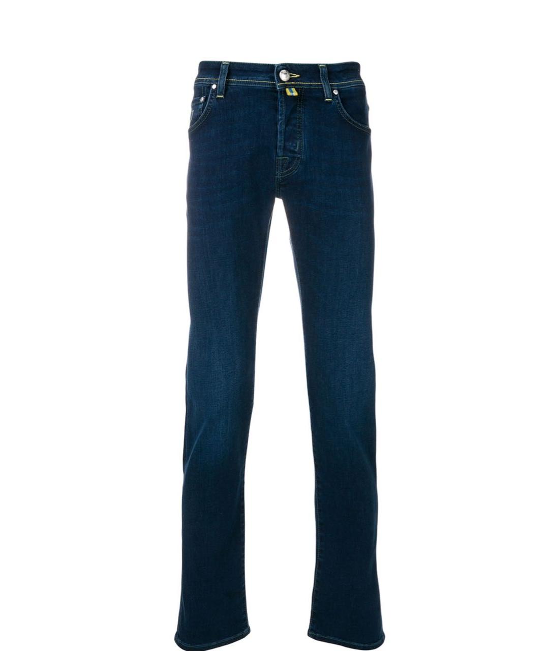 JACOB COHEN Синие хлопко-эластановые джинсы, фото 9