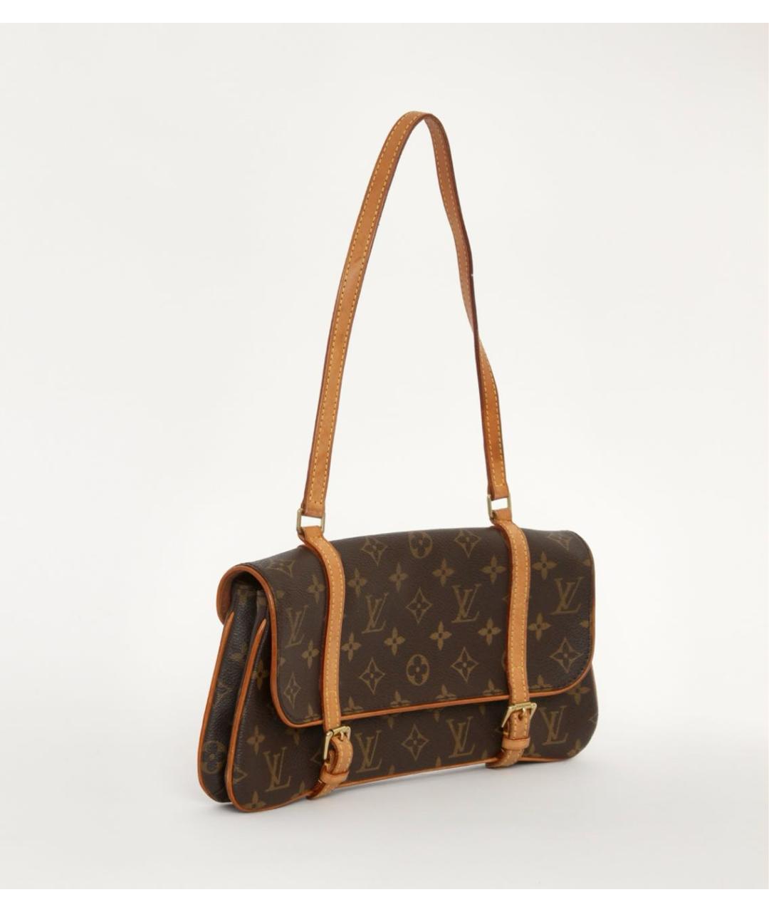 LOUIS VUITTON PRE-OWNED Коричневая сумка через плечо, фото 2