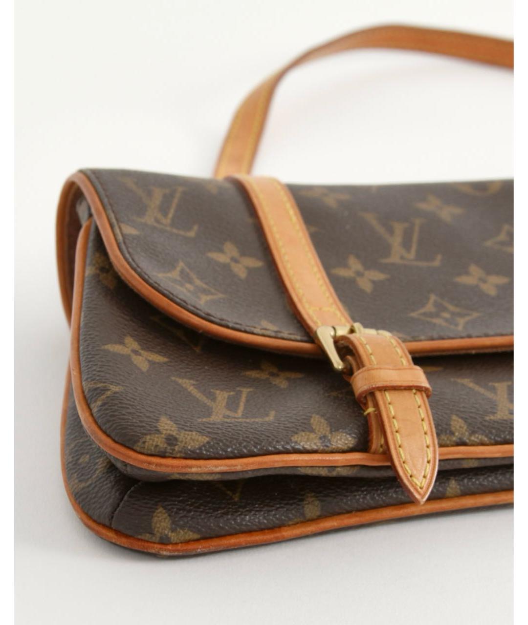 LOUIS VUITTON PRE-OWNED Коричневая сумка через плечо, фото 7