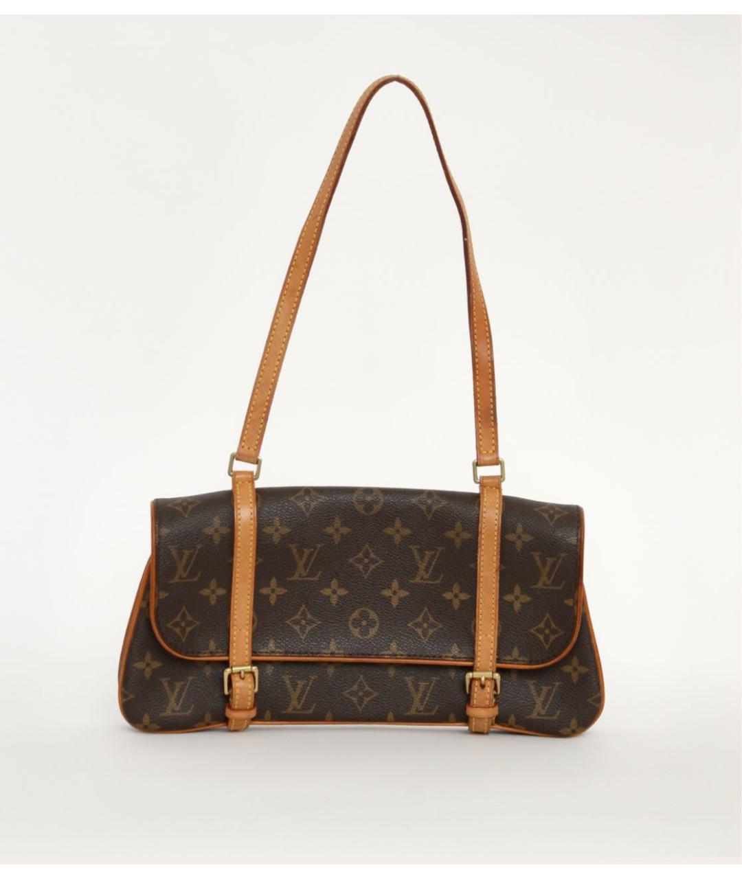 LOUIS VUITTON PRE-OWNED Коричневая сумка через плечо, фото 9