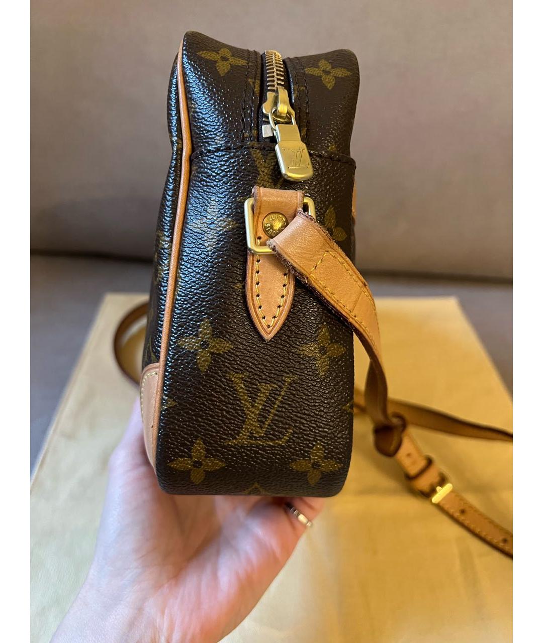 LOUIS VUITTON PRE-OWNED Коричневая сумка через плечо, фото 3