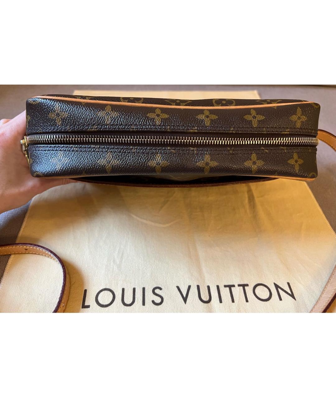 LOUIS VUITTON PRE-OWNED Коричневая сумка через плечо, фото 6