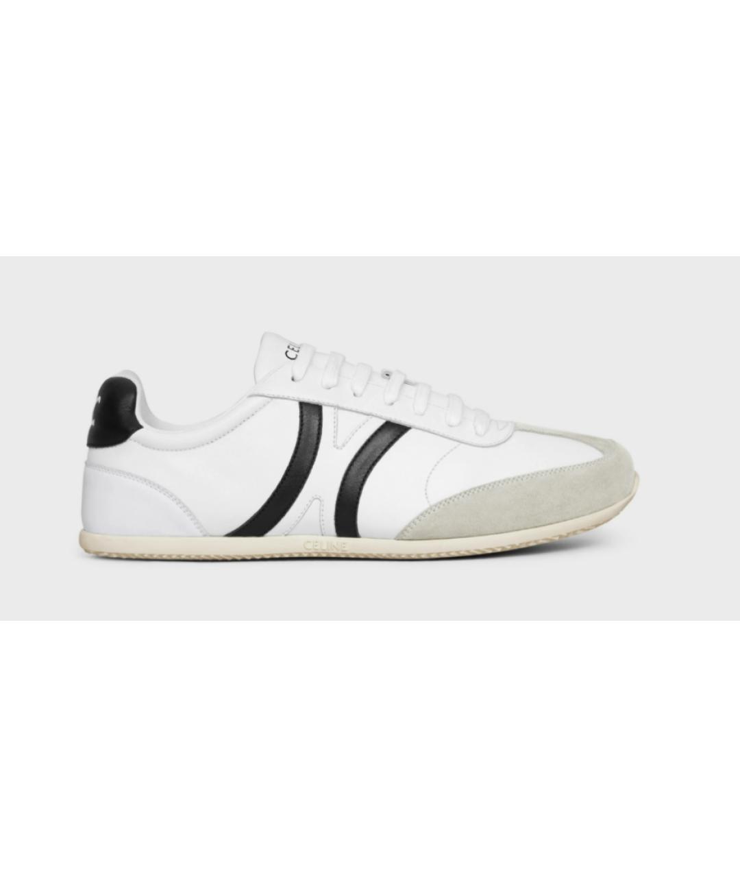 CELINE PRE-OWNED Белые кожаные кроссовки, фото 5