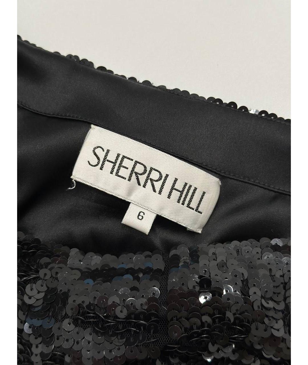 SHERRI HILL Черный бархатный костюм с юбками, фото 6