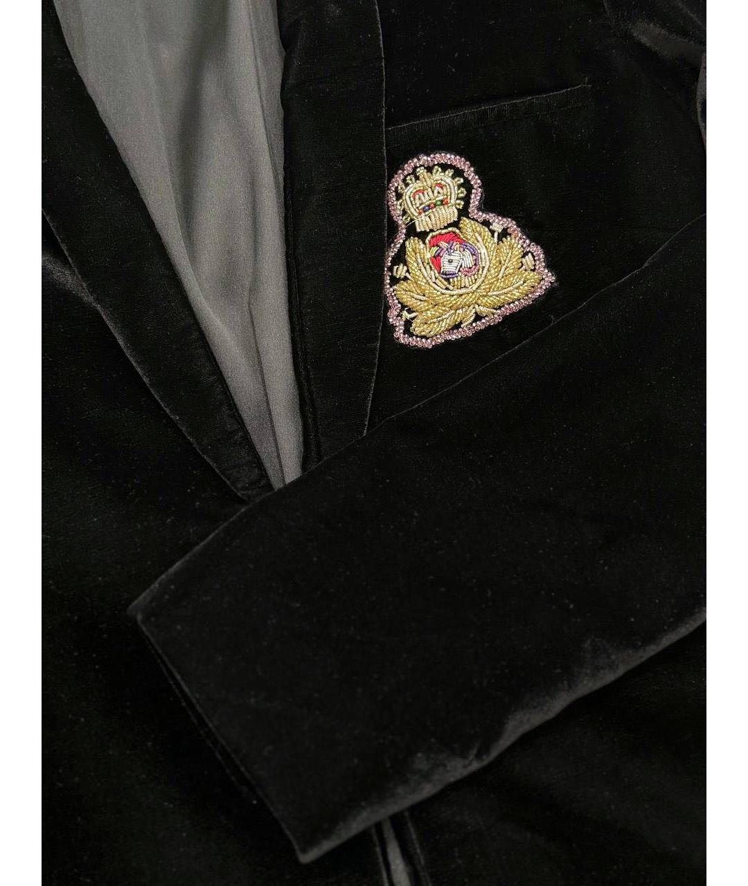 SHERRI HILL Черный бархатный костюм с юбками, фото 5