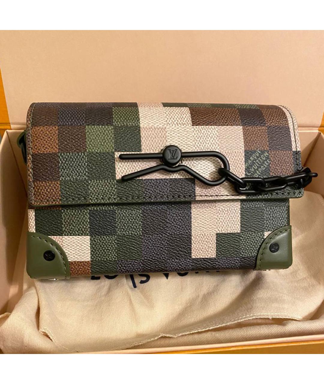 LOUIS VUITTON Хаки сумка на плечо, фото 7