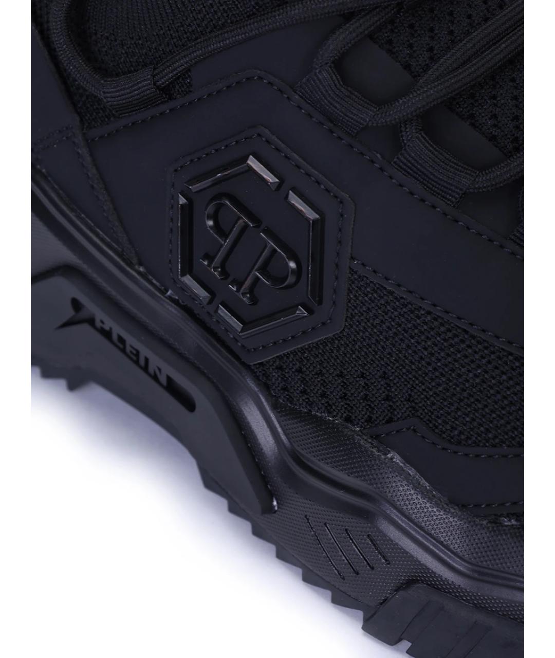 PHILIPP PLEIN Черные высокие кроссовки / кеды, фото 5