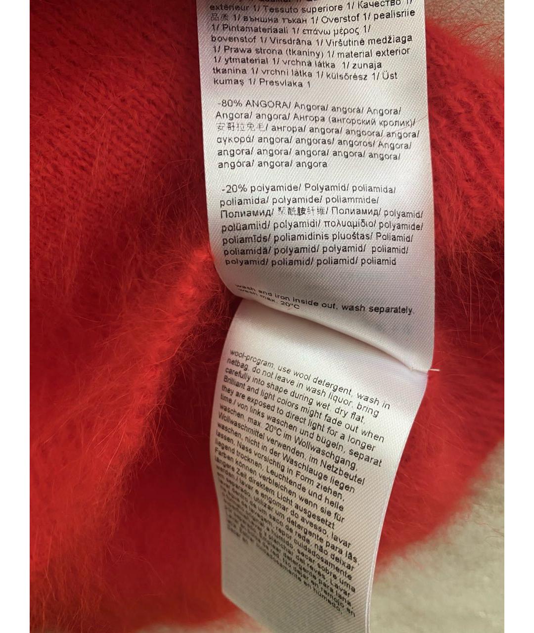 ESCADA Красный шерстяной джемпер / свитер, фото 3