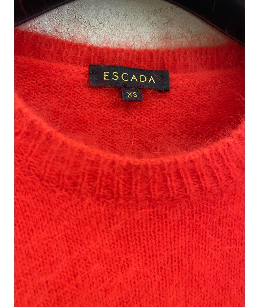 ESCADA Красный шерстяной джемпер / свитер, фото 4