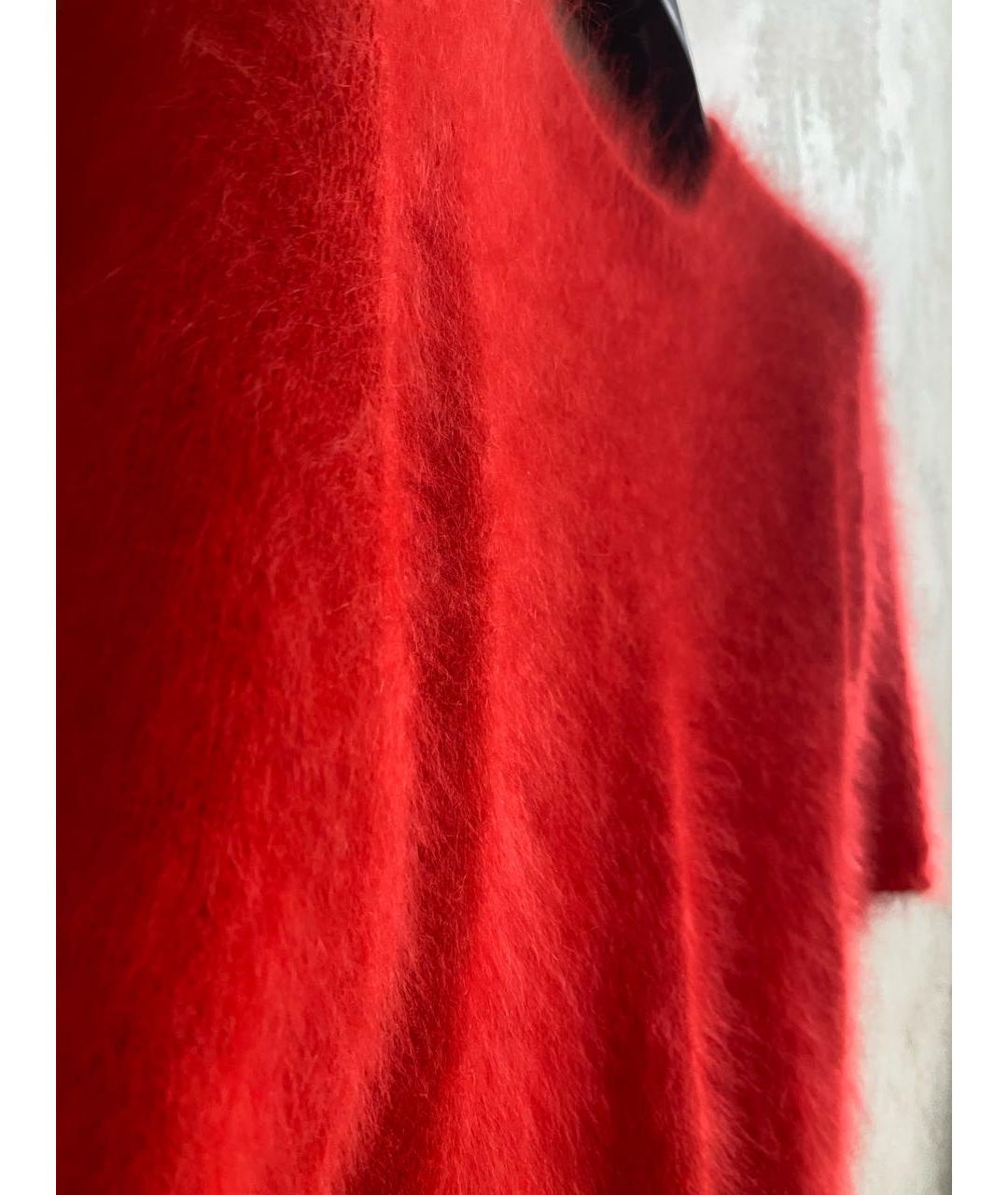 ESCADA Красный шерстяной джемпер / свитер, фото 5
