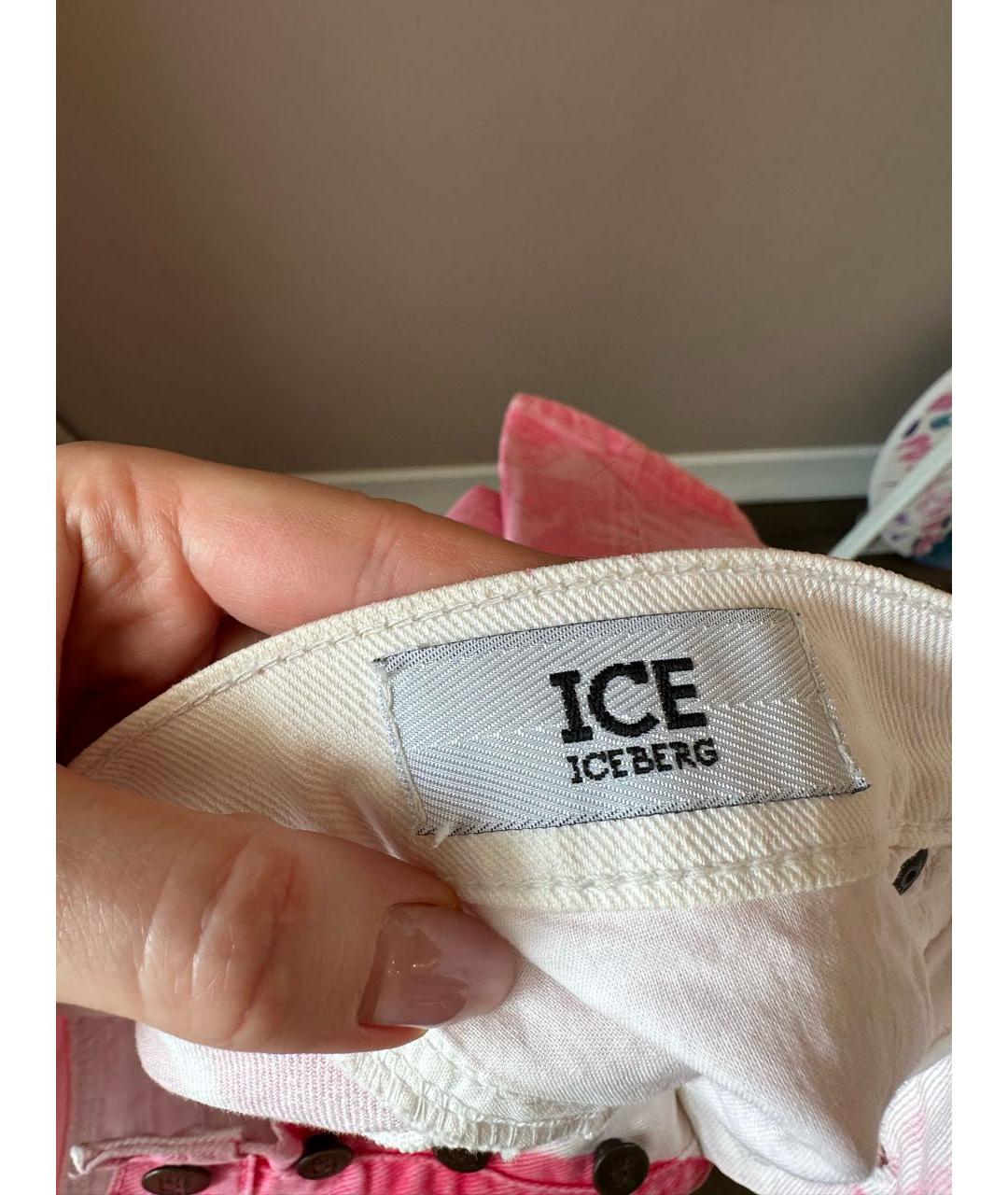 ICEBERG Розовые хлопковые шорты, фото 3