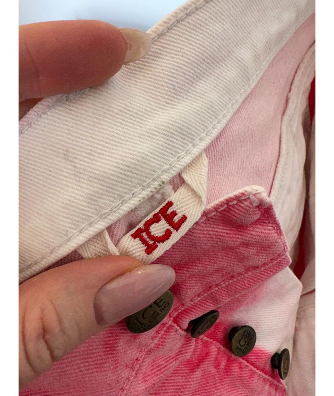 ICEBERG Розовые хлопковые шорты, фото 7