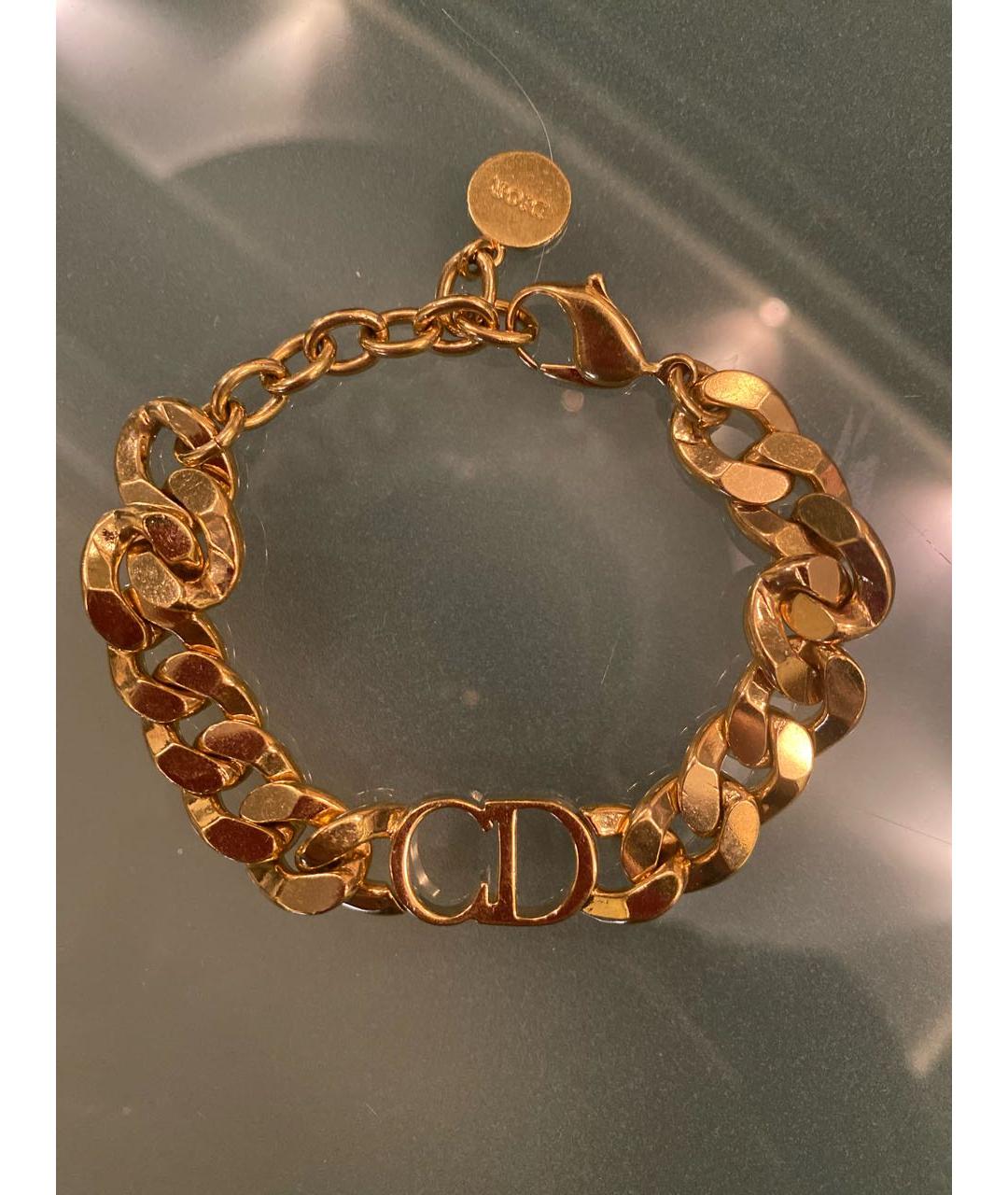 CHRISTIAN DIOR PRE-OWNED Золотой металлический браслет, фото 2
