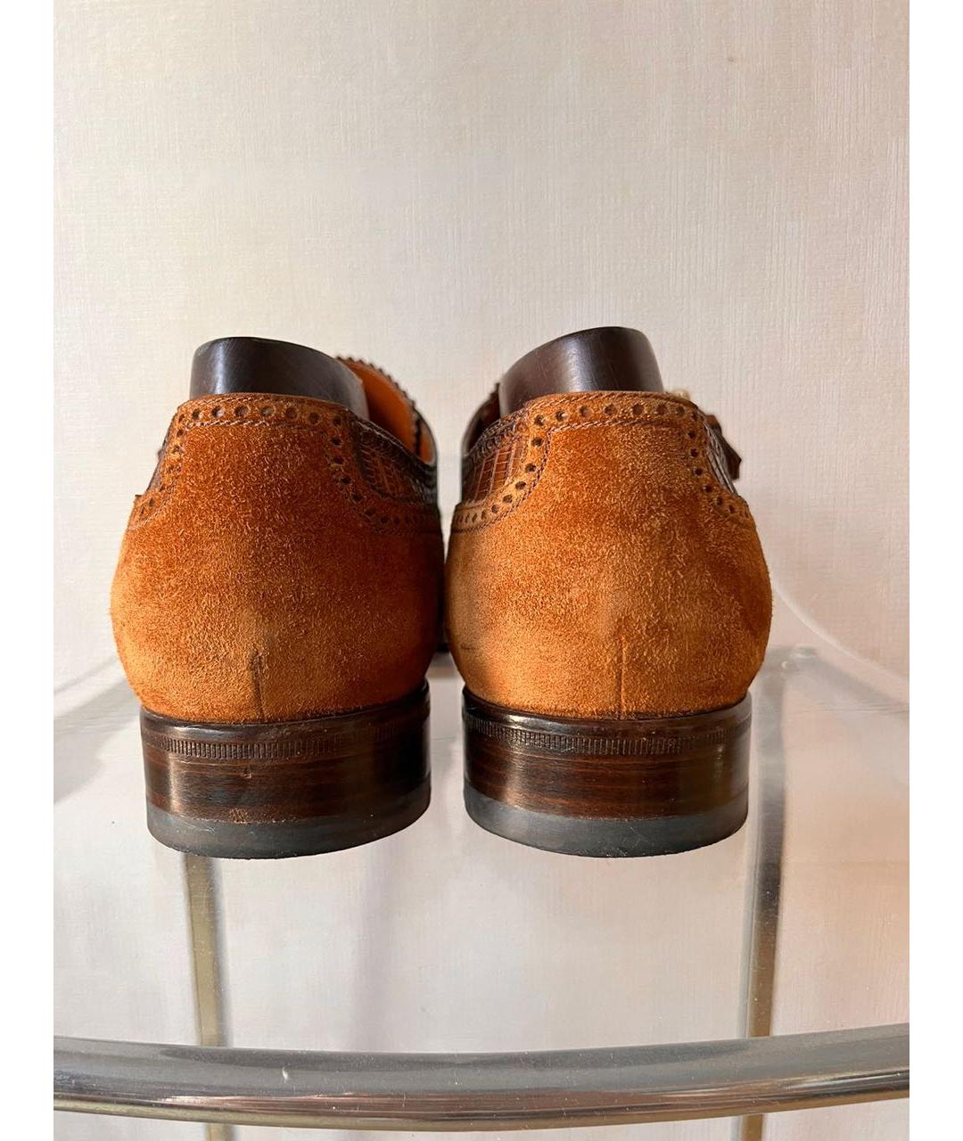 GUCCI Коричневые туфли из экзотической кожи, фото 3