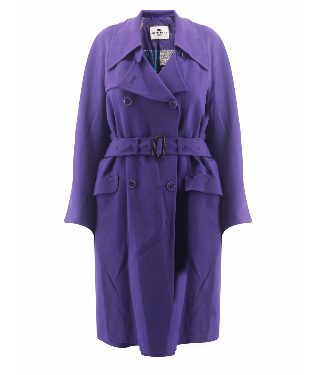 ETRO Фиолетовое вискозное пальто, фото 1