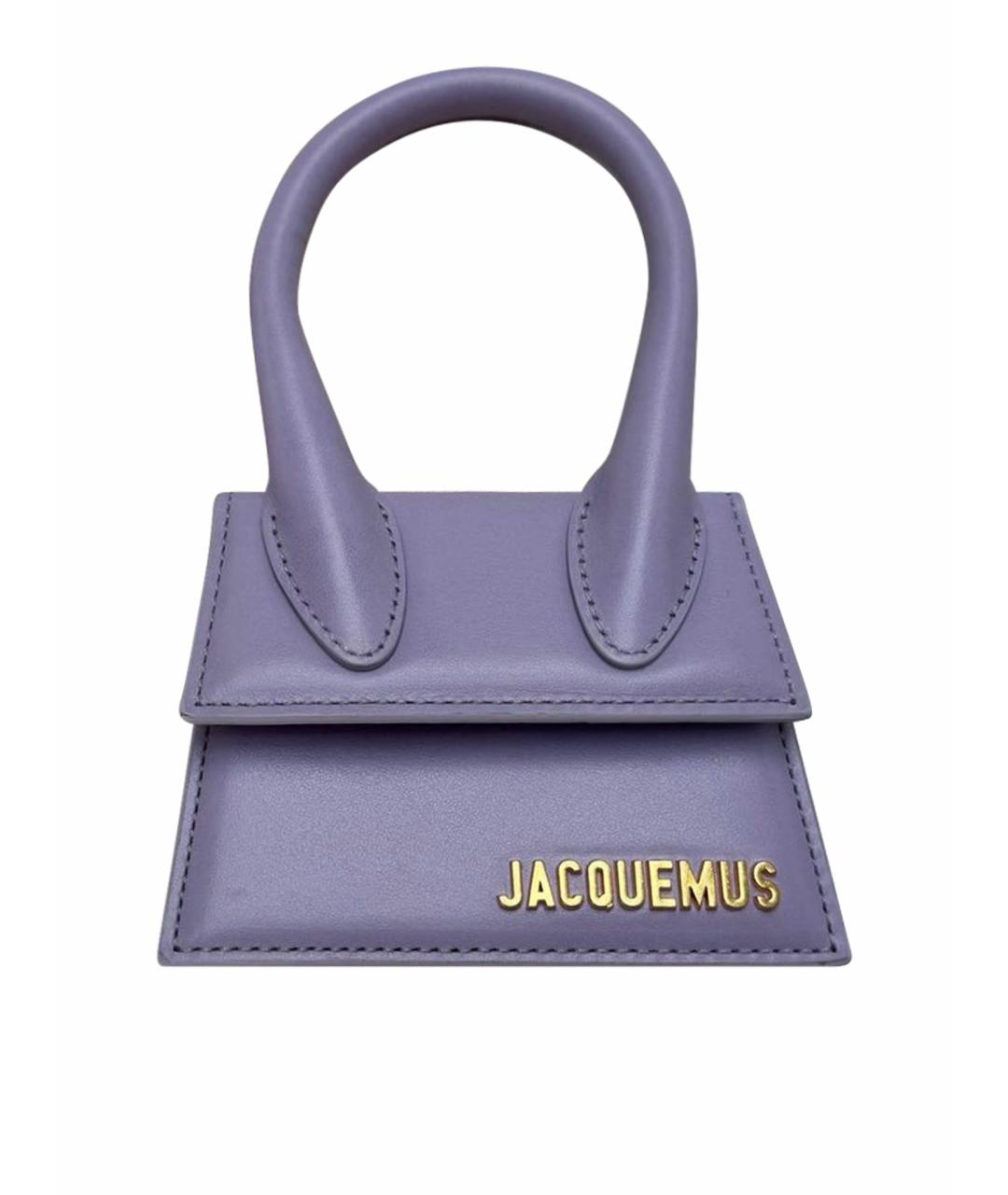 JACQUEMUS Фиолетовая кожаная сумка через плечо, фото 1