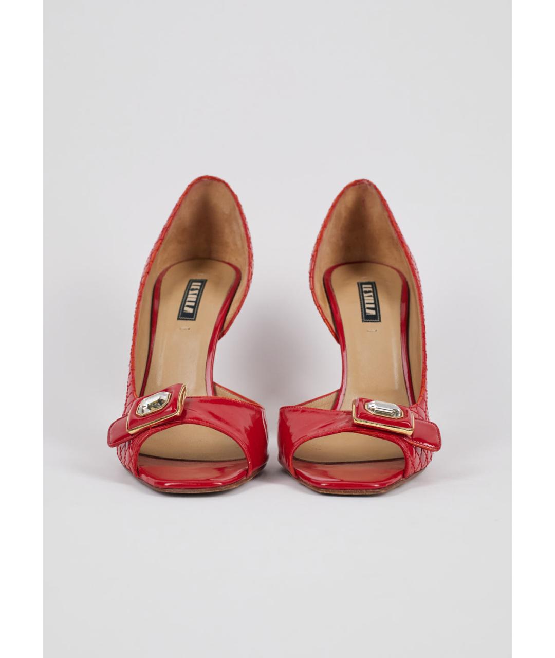 LE SILLA Красные кожаные туфли, фото 2