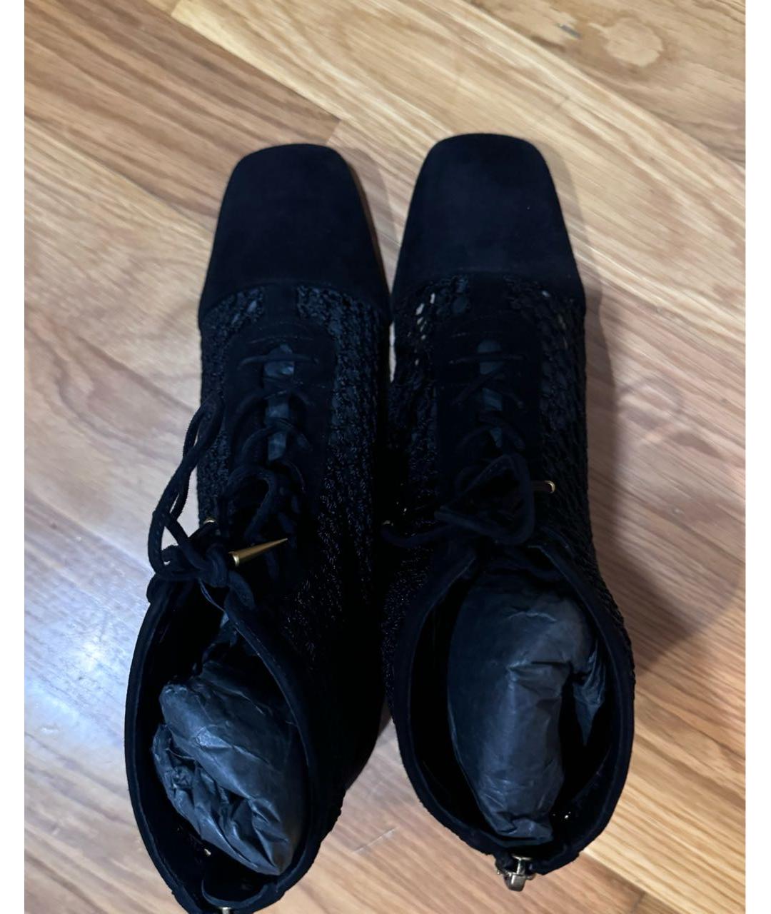 CHRISTIAN DIOR PRE-OWNED Черные замшевые ботинки, фото 3