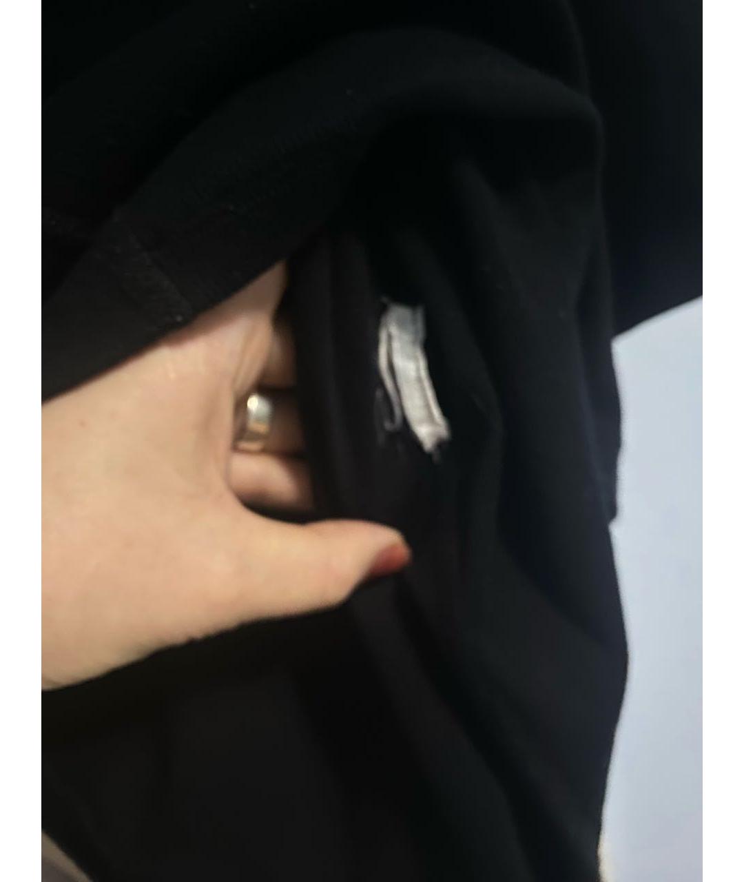 MARC CAIN Черная хлопко-эластановая блузы, фото 7
