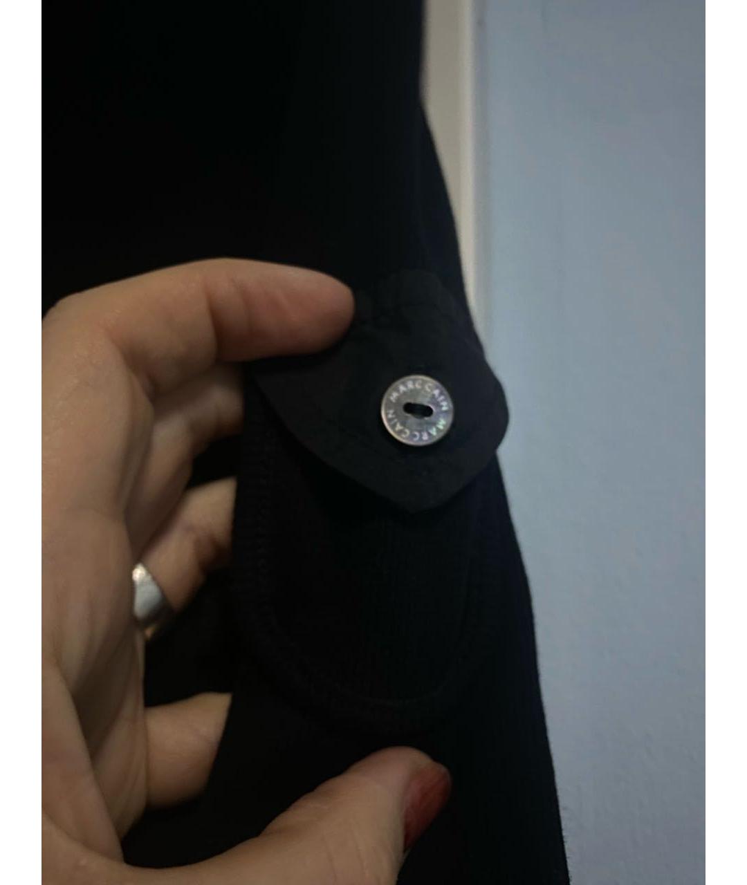 MARC CAIN Черная хлопко-эластановая блузы, фото 6