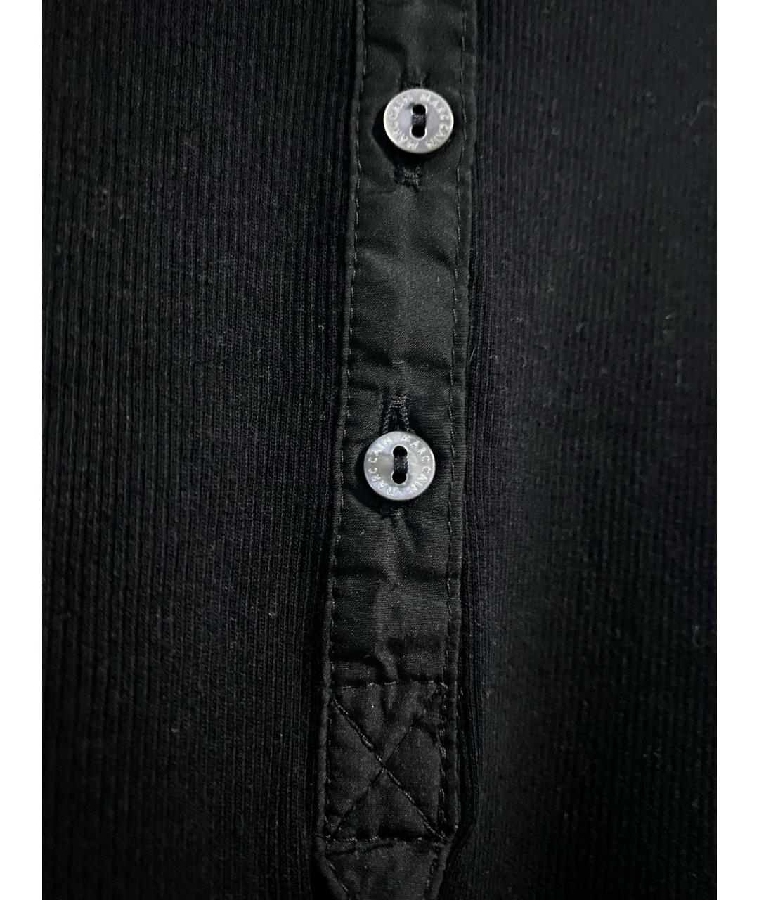 MARC CAIN Черная хлопко-эластановая блузы, фото 8