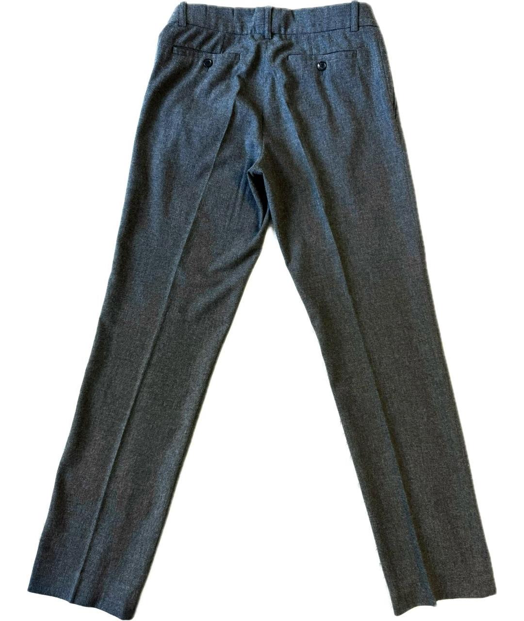 PAUL & JOE Серые шерстяные классические брюки, фото 2