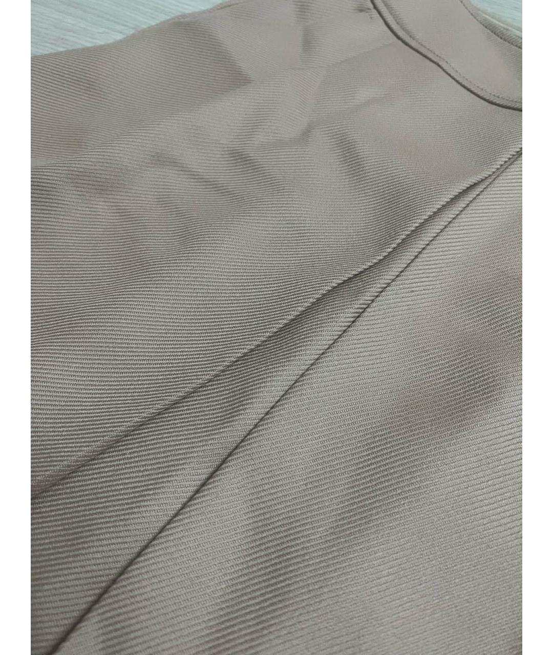 SPORTMAX Бежевая шерстяная юбка мини, фото 2