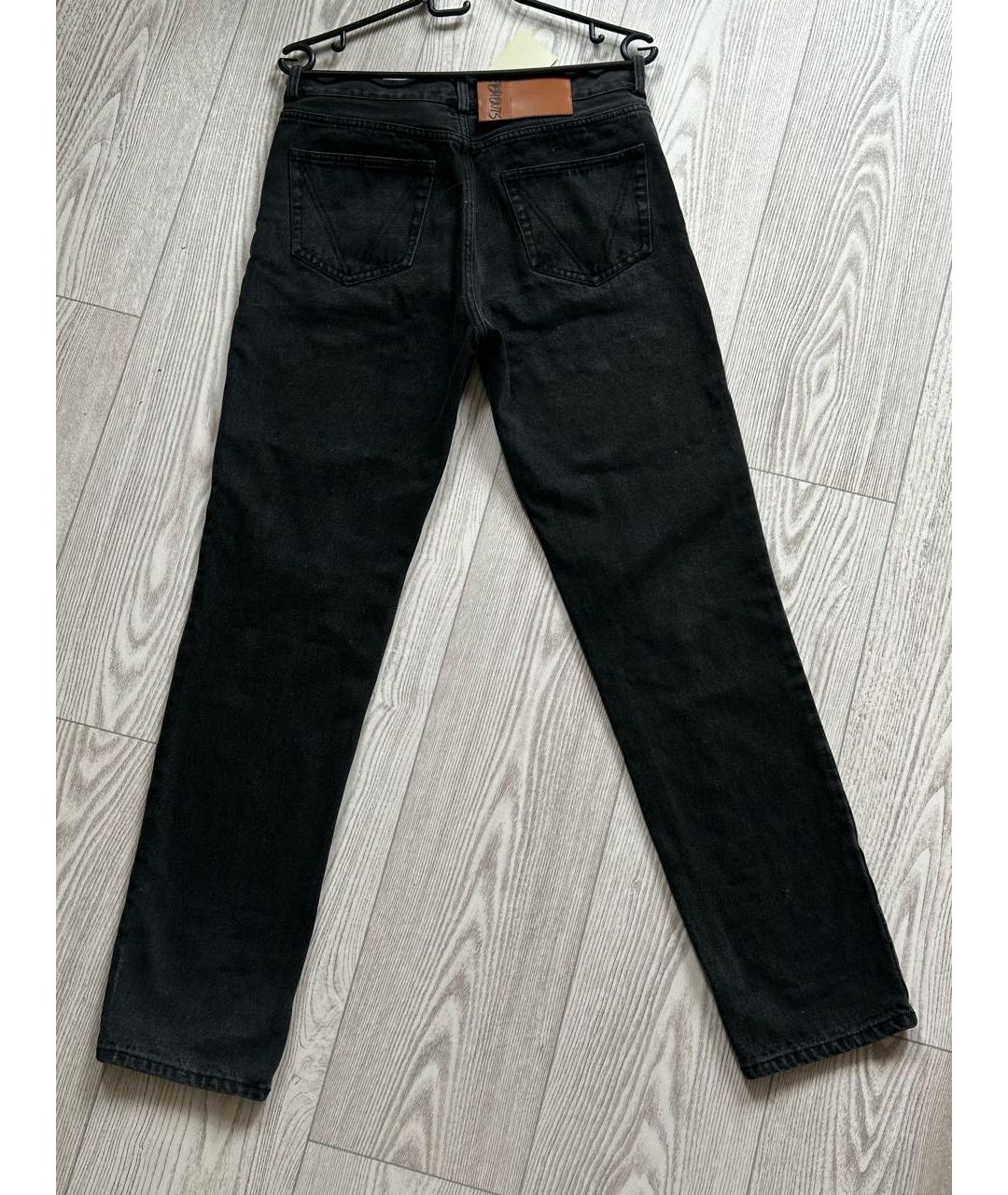 VETEMENTS Антрацитовые джинсы слим, фото 2