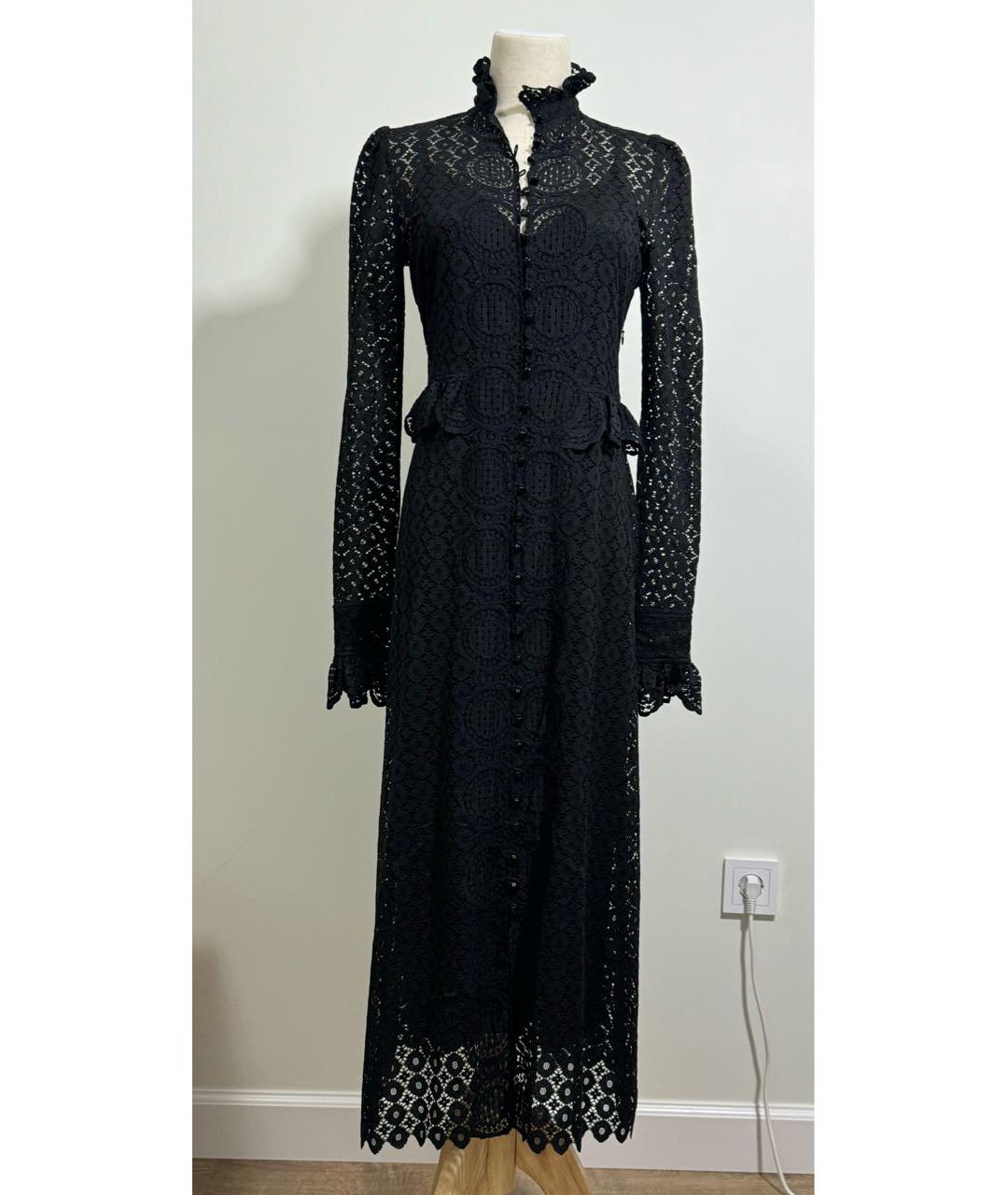 PACO RABANNE Черное кружевное коктейльное платье, фото 2