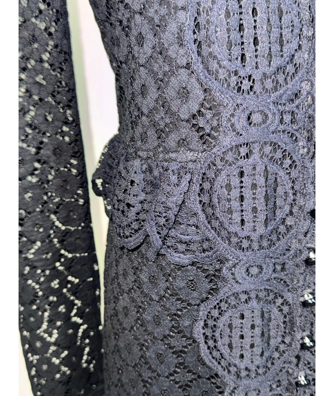 PACO RABANNE Черное кружевное коктейльное платье, фото 4